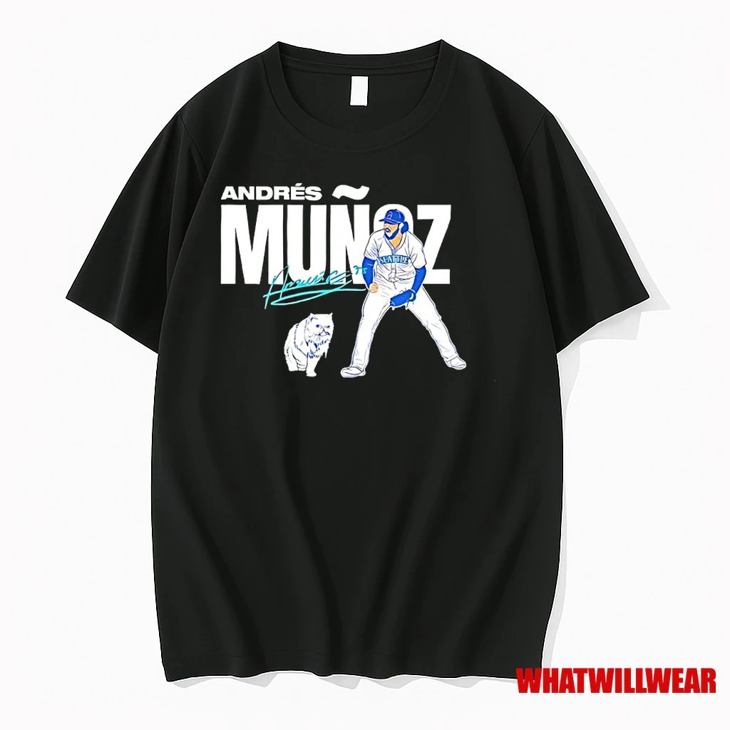Seattle Mariners Baseball Andres Munoz Signature Shirts