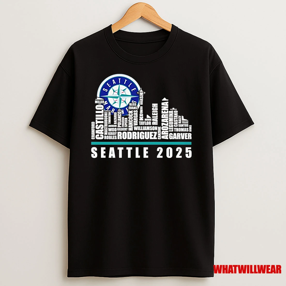 Seattle Mariners Signatures Skycity 2025 Shirts