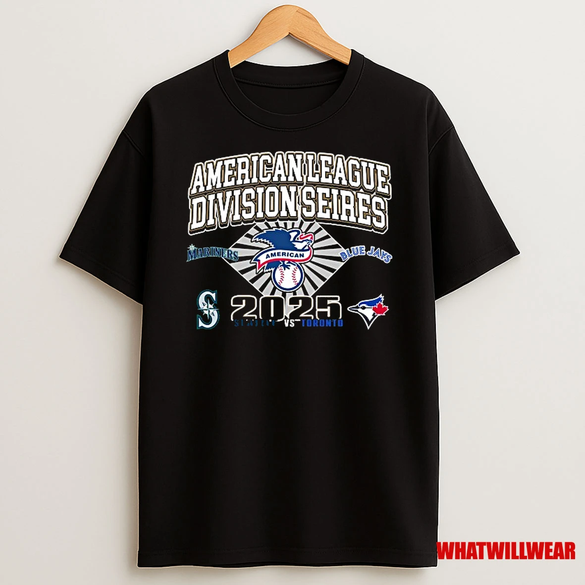 Seattle Mariners Vs Toronto Blue Jays 2025 American League Division Series Champions Matchup Shirts