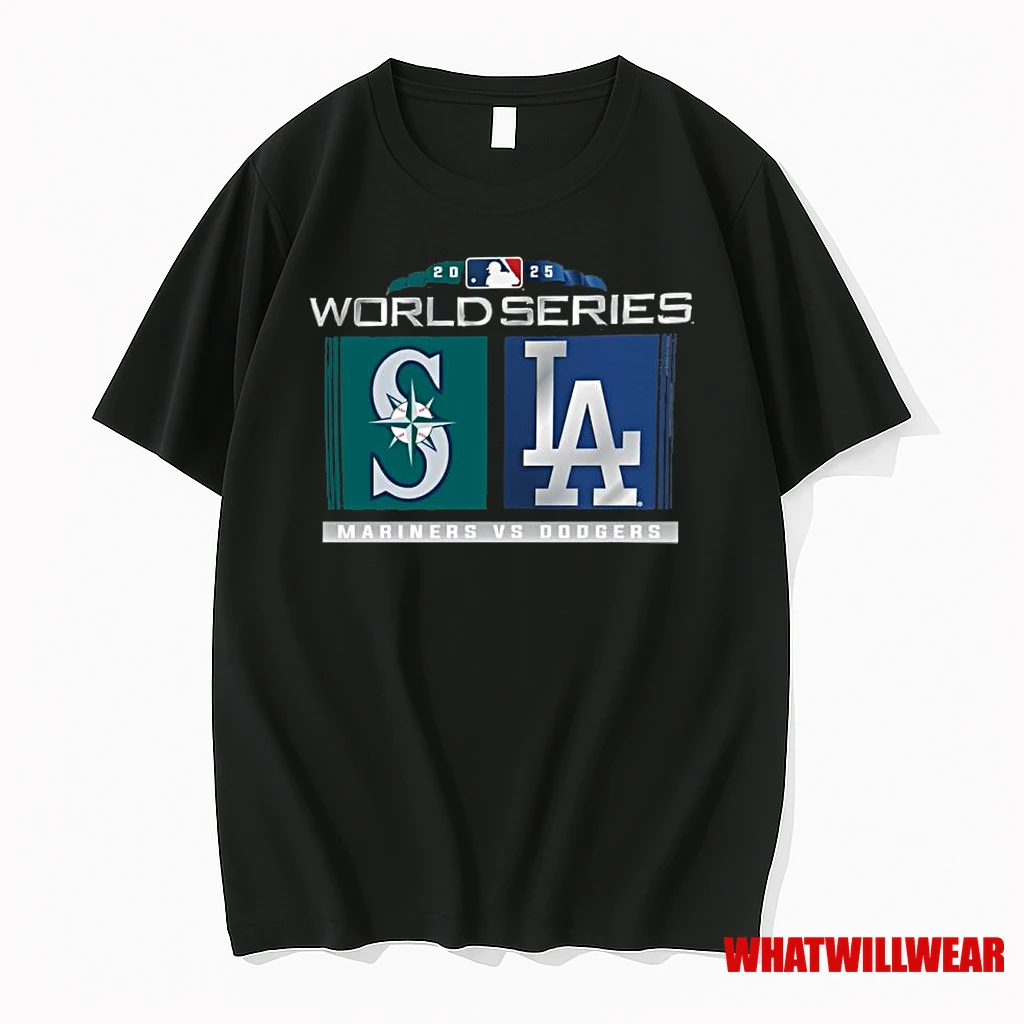 Seattle Mariners Vs Los Angeles Dodgers 2025 World Series Matchup Zone Shirts
