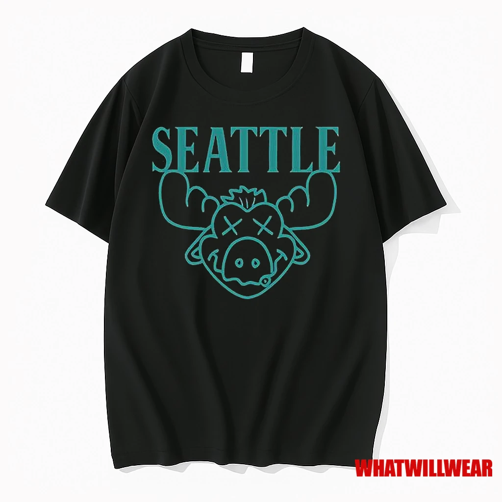Seattle Moose Head Christmas Shirts