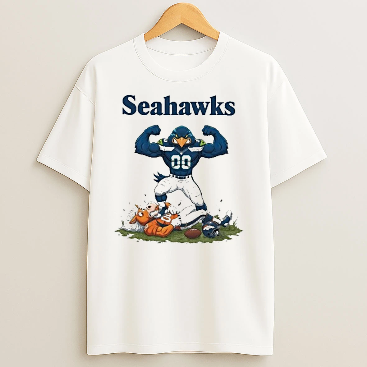 Seattle Seahawks Vs Denver Broncos Baseball T Shirts