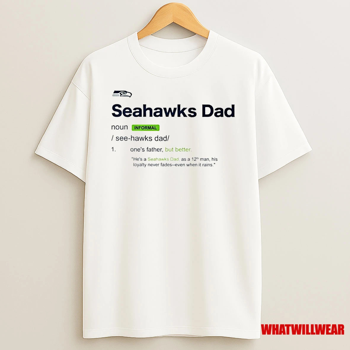 Seattle Seahawks Dad Definition Ornaments Shirts