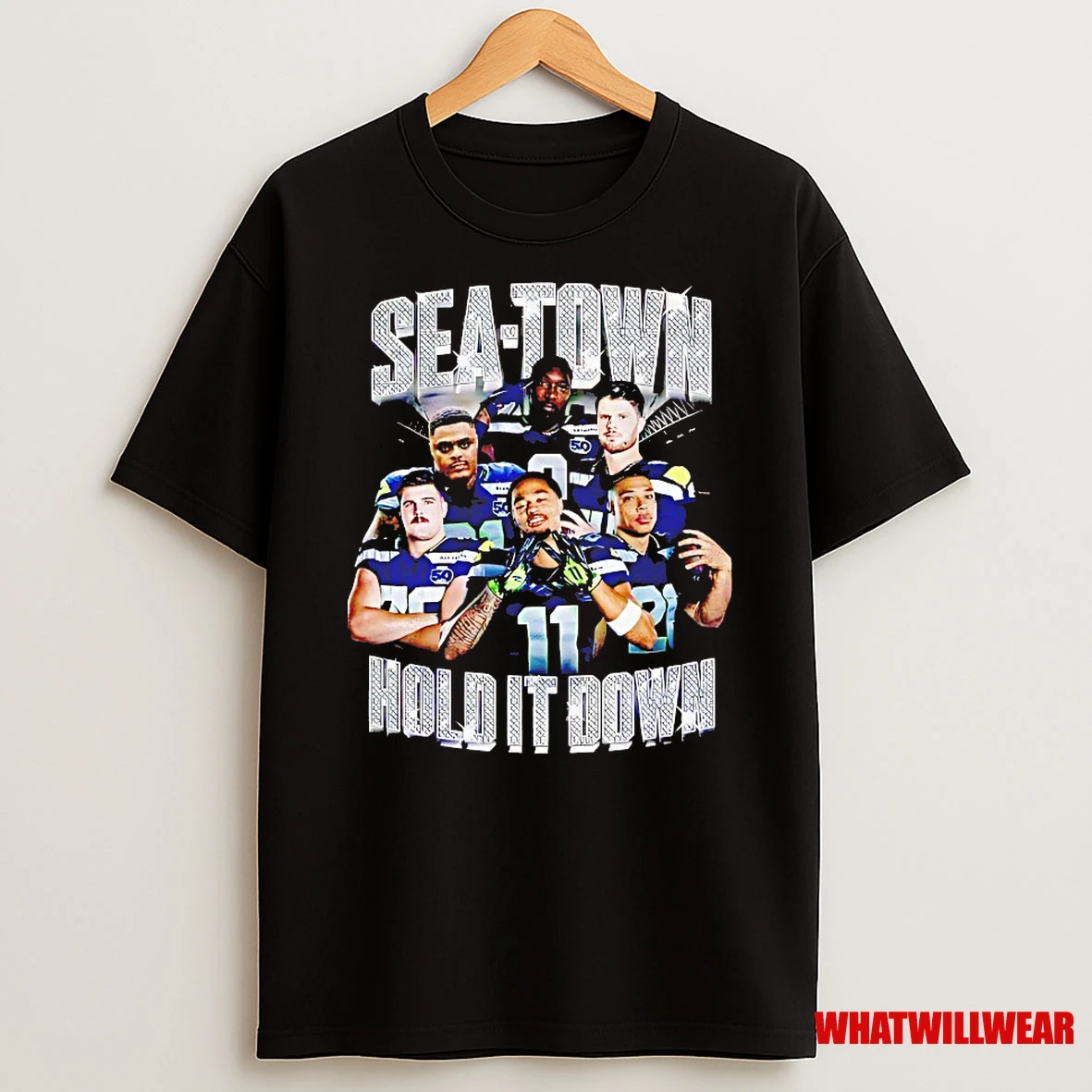 Seattle Seahawks Sea Town Hold It Down Shirts