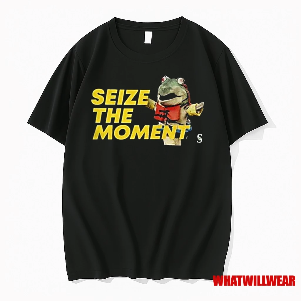 Seize The Moment Humpy Salmon New Mascot Seattle Mariners Mlb Baseball Shirts