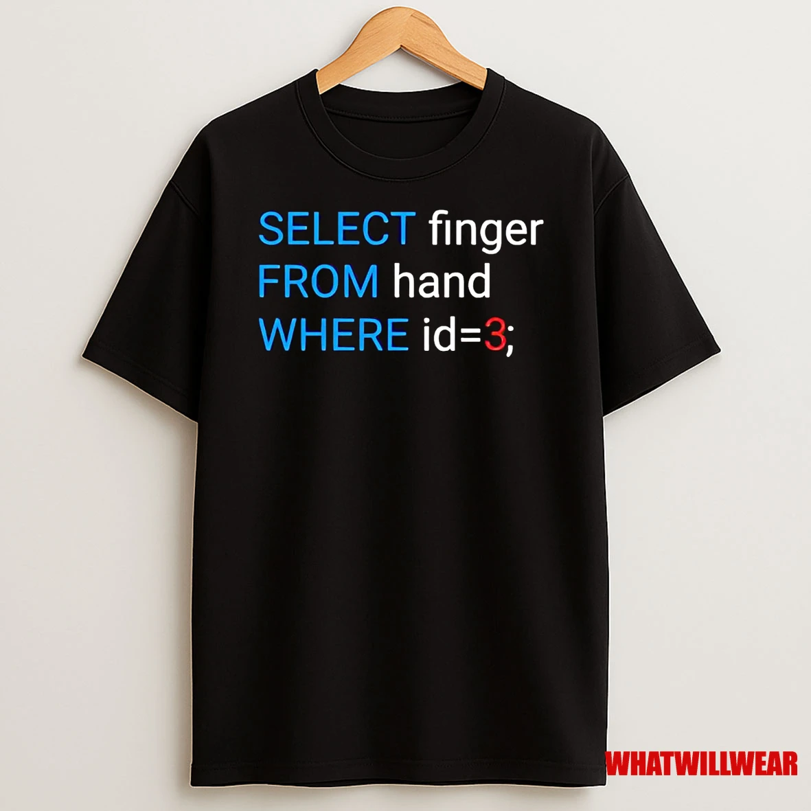 Select Finger From Hand Where Id Shirts