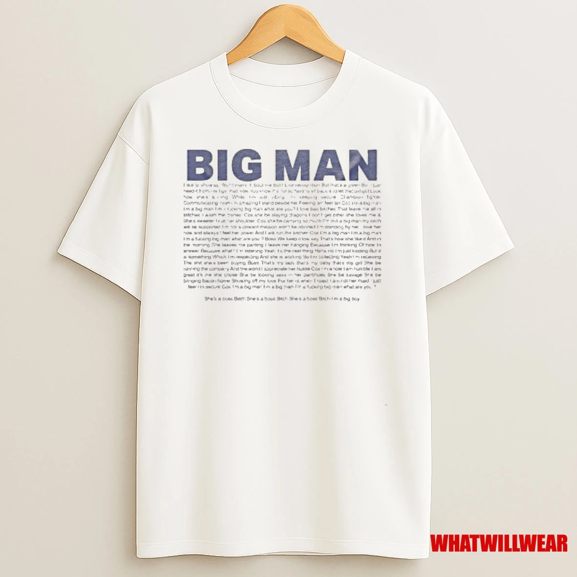 Self Esteem Big Man Shirts