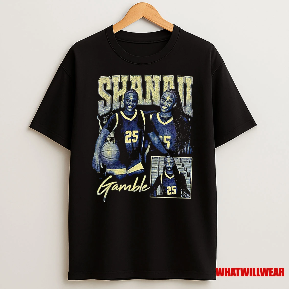 Shanaii Gamble Coppin State Eagles Graphic Vintage Shirts