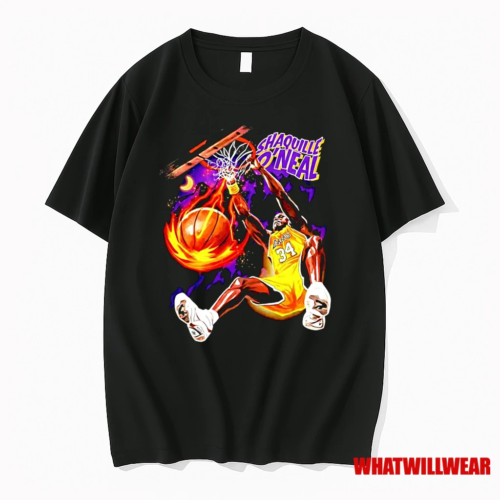 Shaquille Oneal Los Angeles Lakers Basketball Player Jersey Graphic Shirts