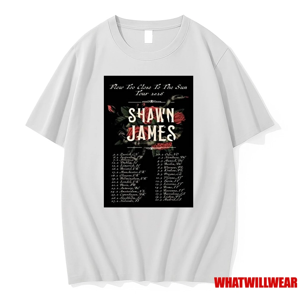 Shawn James 2026 Flew Too Close To The Sun Tour Shirts