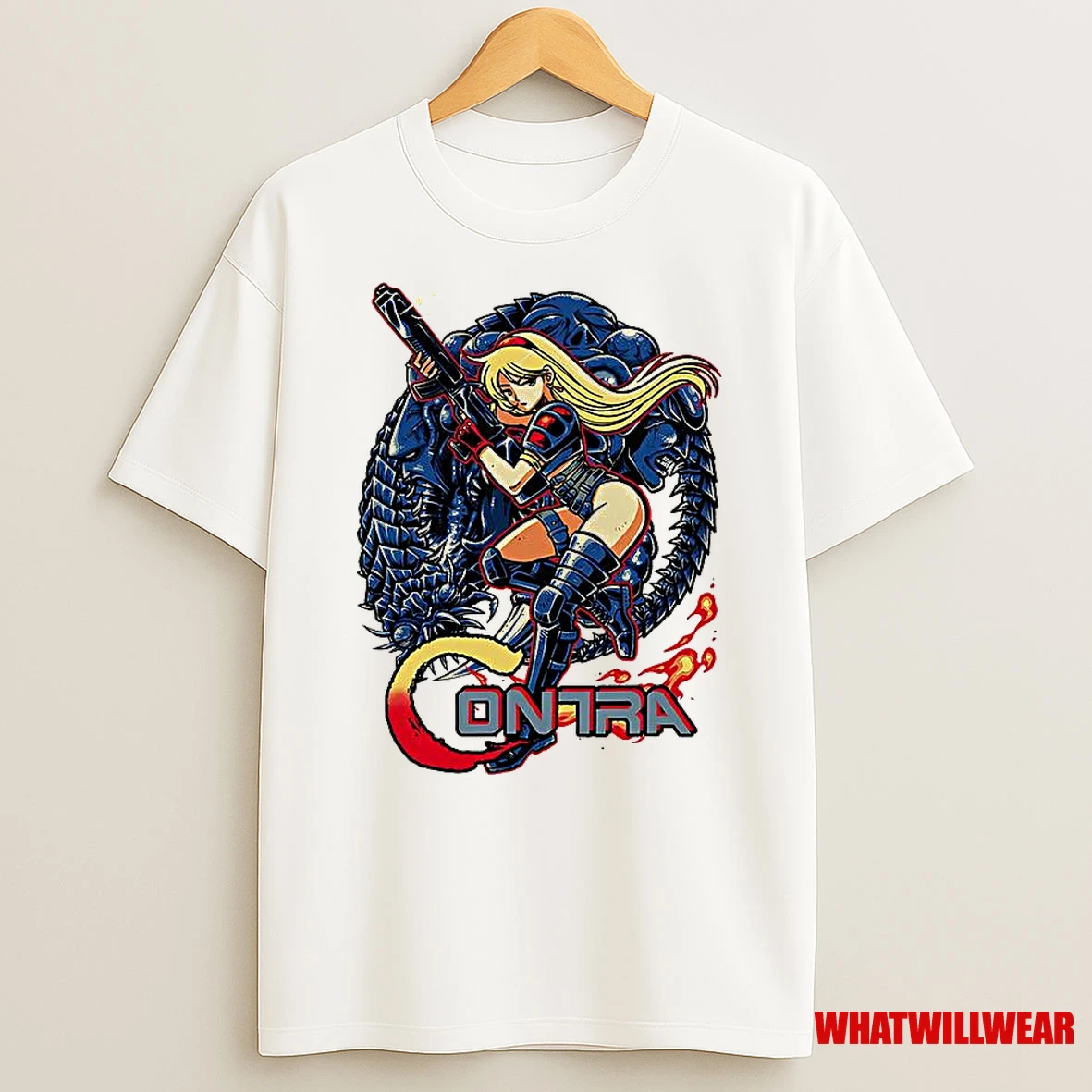 Sheena Etranz Contra Hard Corps Video Game Character Shirts