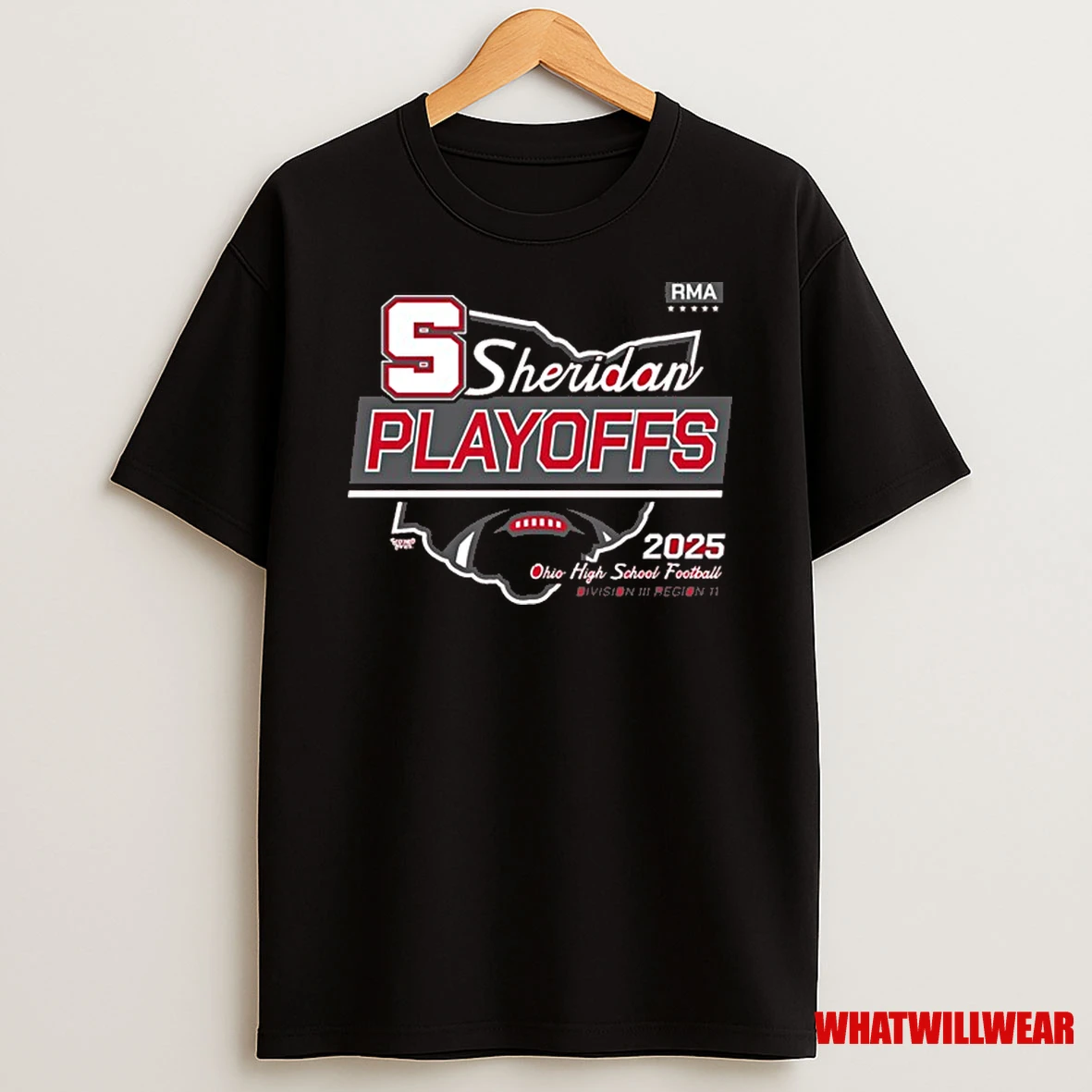 Sheridan Playoffs 2025 Ohio High School Football Division Iii Region 11 Shirts