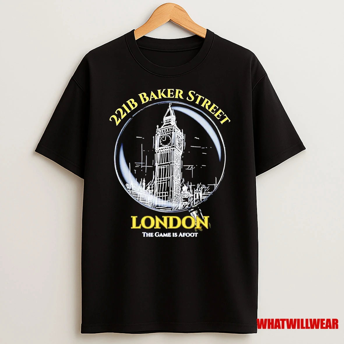 Sherlock 221b Baker Street London Big Ben The Game Is Afoot Shirts
