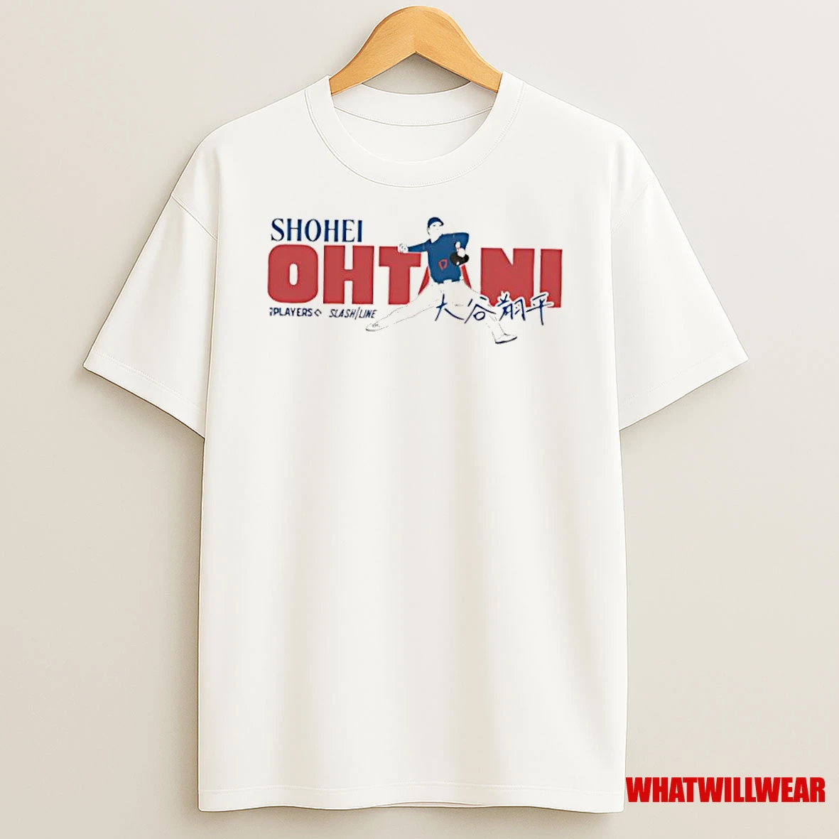 Shohei Ohtani Kanji Signature Japanese Baseball Player Shirts