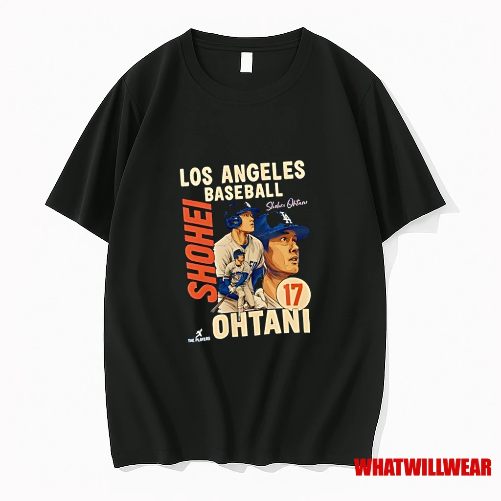 Shohei Ohtani Los Angeles Baseball 17 Signature Retro Shirts