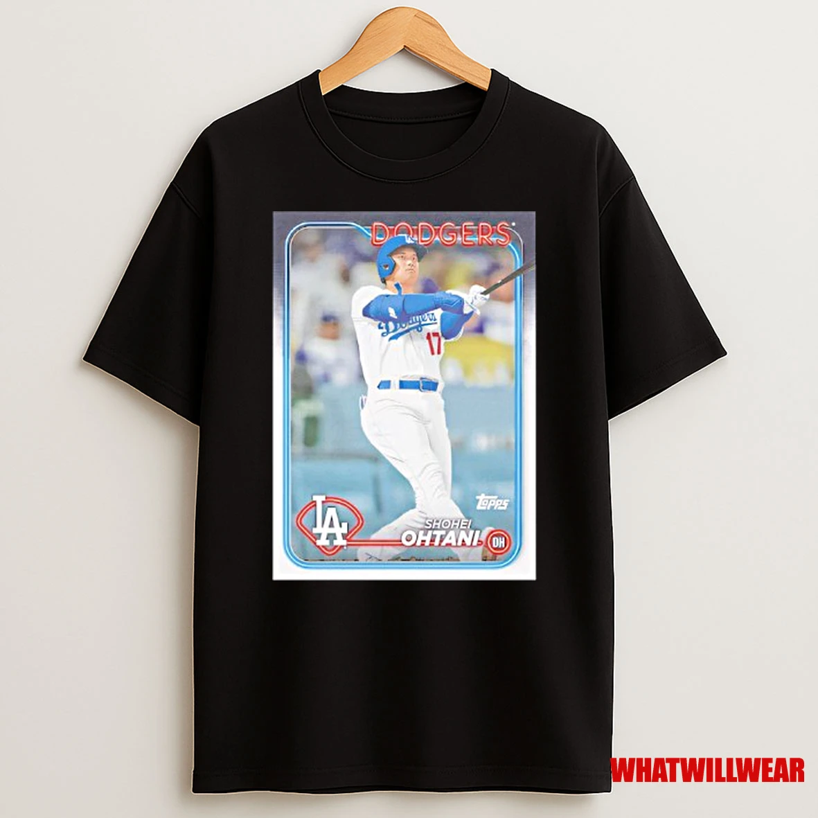 Shohei Ohtani Los Angeles Dodgers Homage 2024 Topps Baseball Card Player Shirts