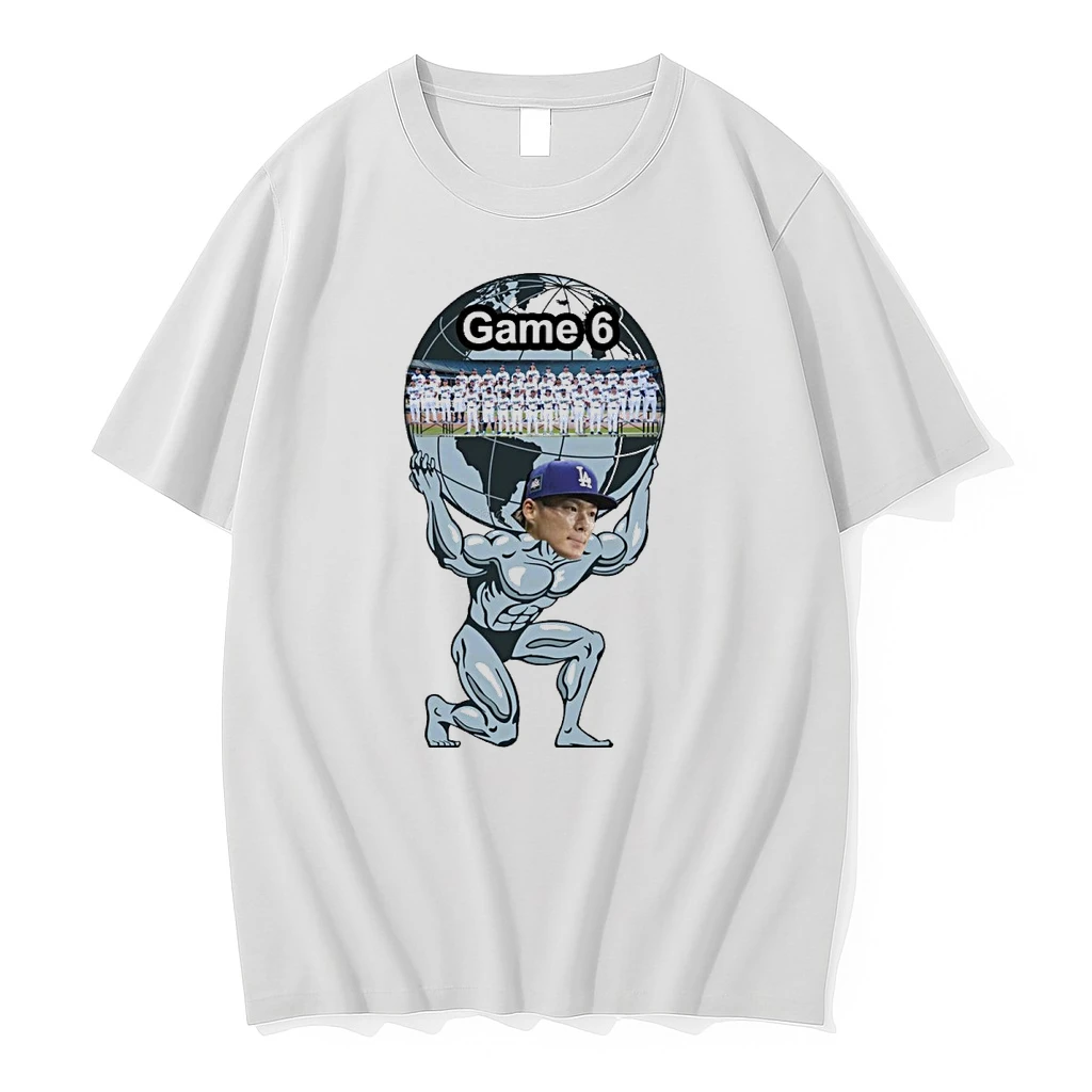 Shohei Ohtani Los Angeles Dodgers Mlb Figure Atlas Game 6 Meme Shirts
