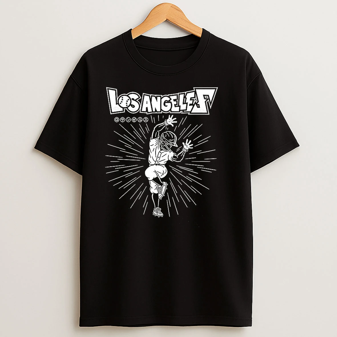 Shohei Ohtani Los Angeles Dodgers Baseball Dragon Ball Z Style T Shirts
