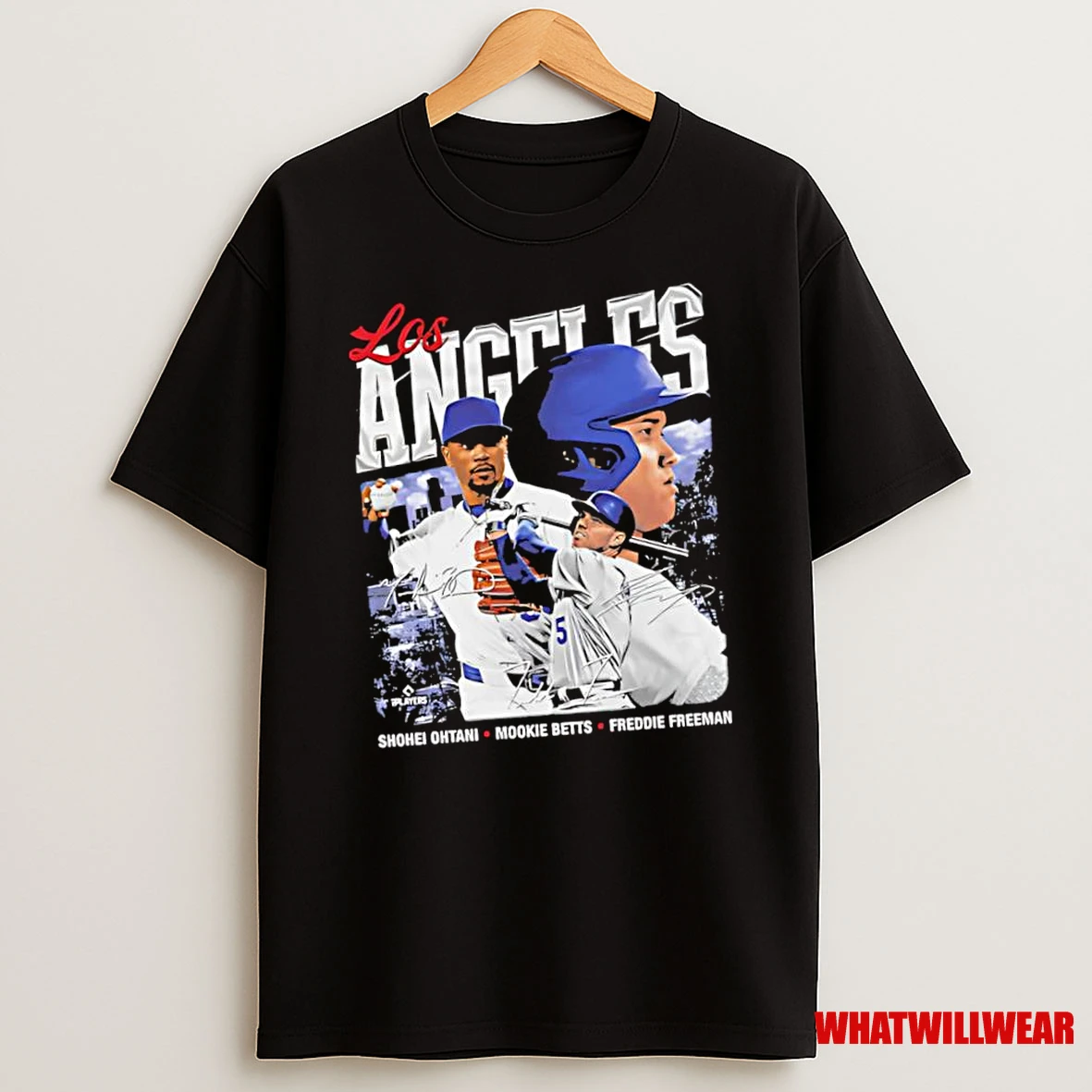 Shohei Ohtani Mookie Betts Freddie Freeman Los Angeles D Trio Wht Shirts