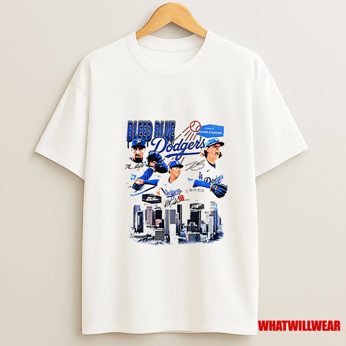Shohei Ohtani Mookie Betts And Yoshinobu Yamamoto Los Angeles Dodgers Mlb Bleed Blue City Signatures Shirts