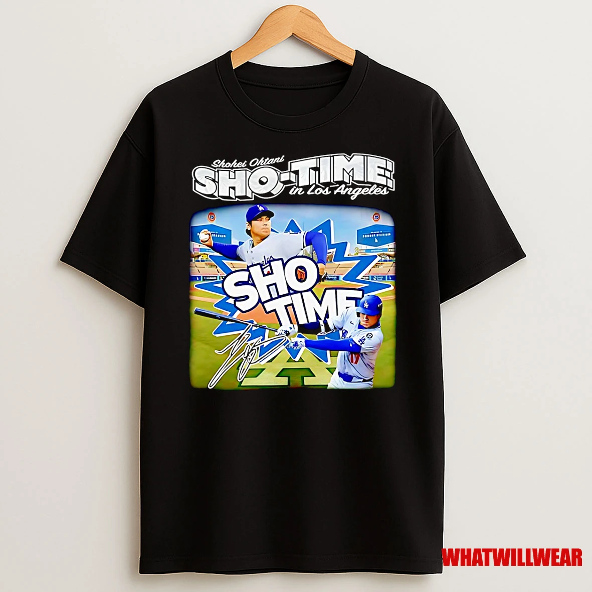Shohei Ohtani Sho Time In Los Angeles Dodgers Walk It Off Signature Shirts