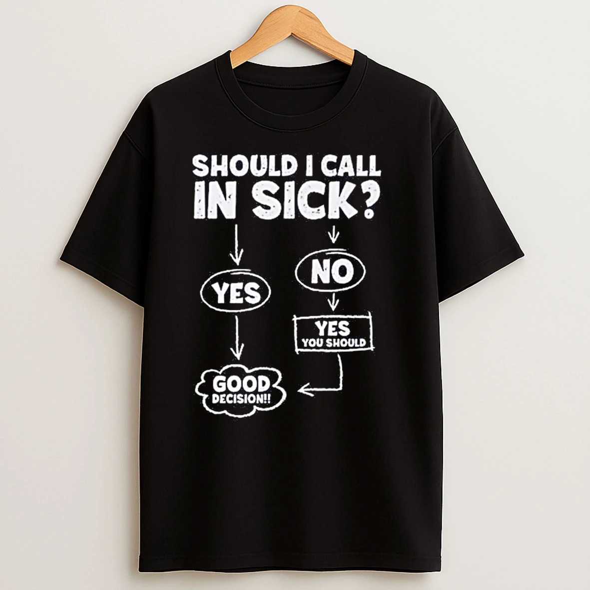 Should I Call In Sick Yes Good Decision T Shirts