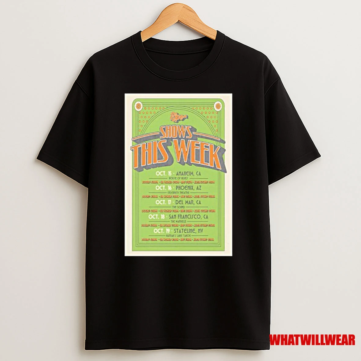 Shows This Week October 2025 Ripe Shirts