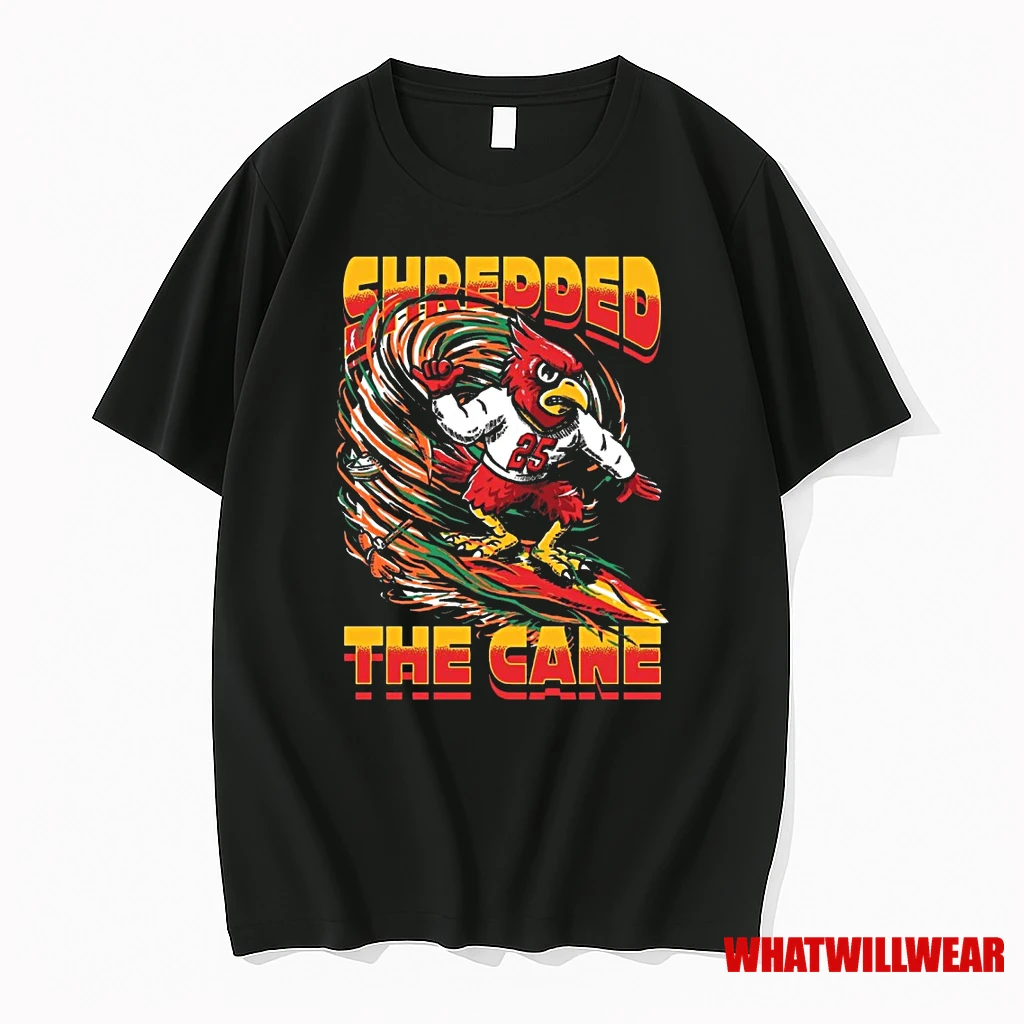 Shredded The Cane Louisville Cardinals Defeats Miami Hurricanes Shirts