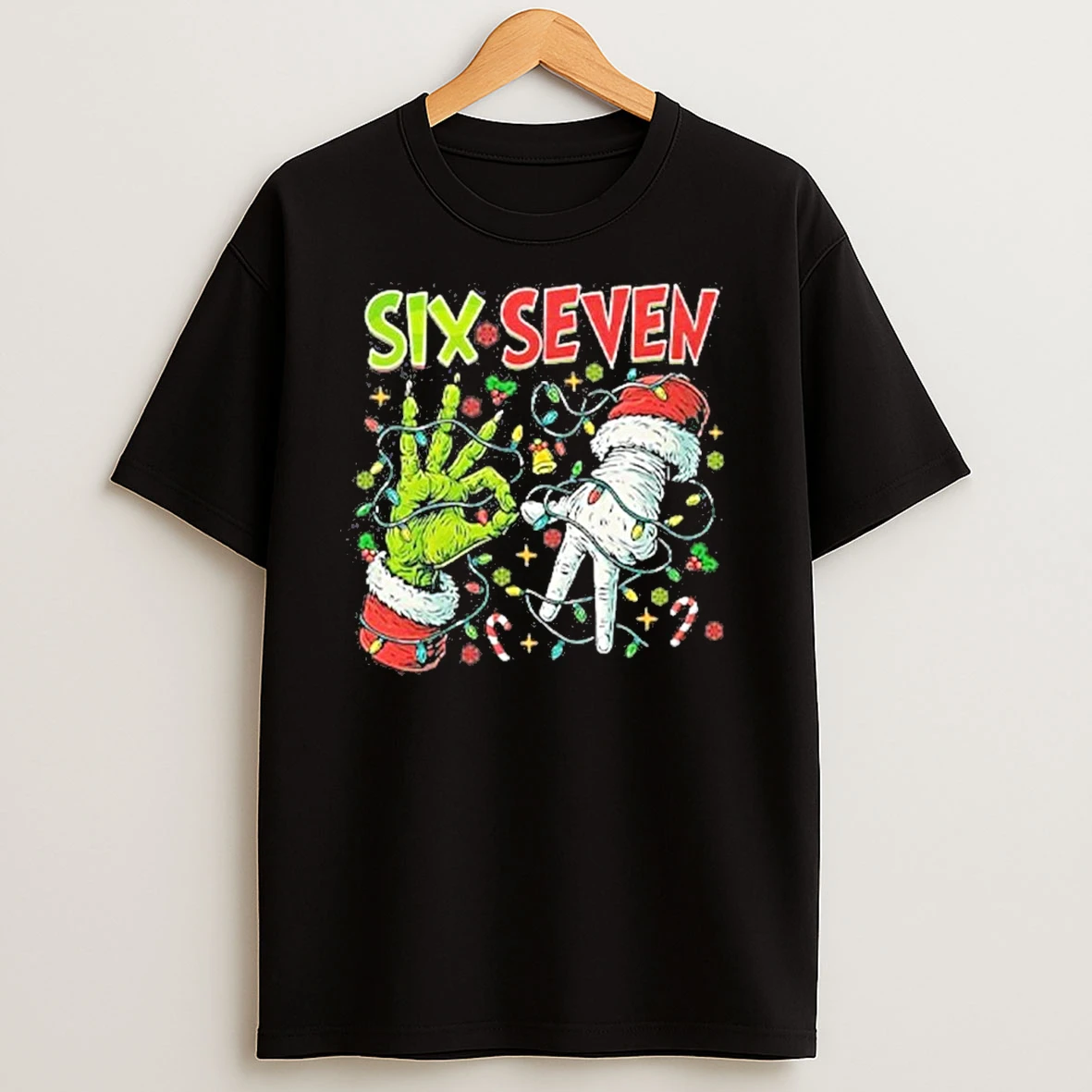 Six Seven 67 Meme Christmas T Shirts