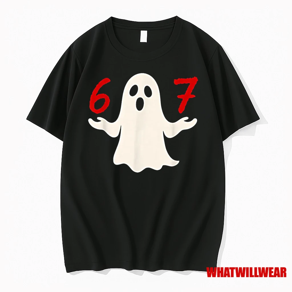 Six Seven Meme 6 7 Halloween Ghost Costume Shirts