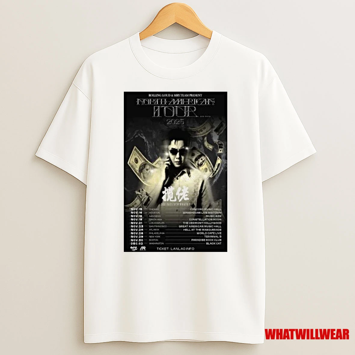 Skai Isyourgod North America Tour 2025 Shirts