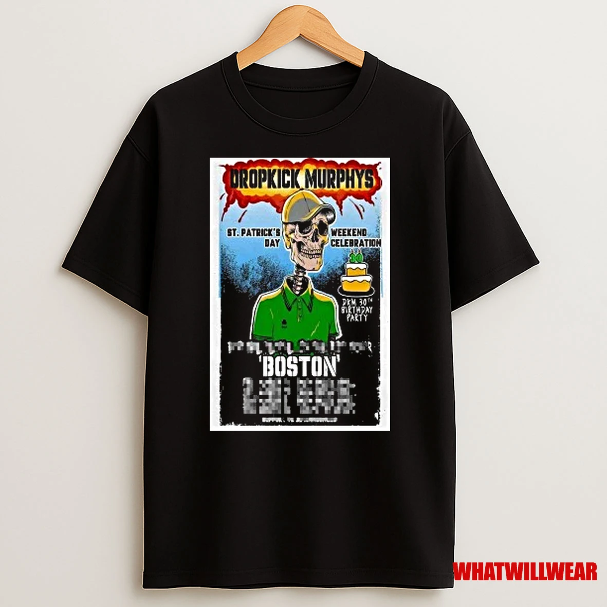 Skeleton Dropkick Murphys Boston 2025 Shirts