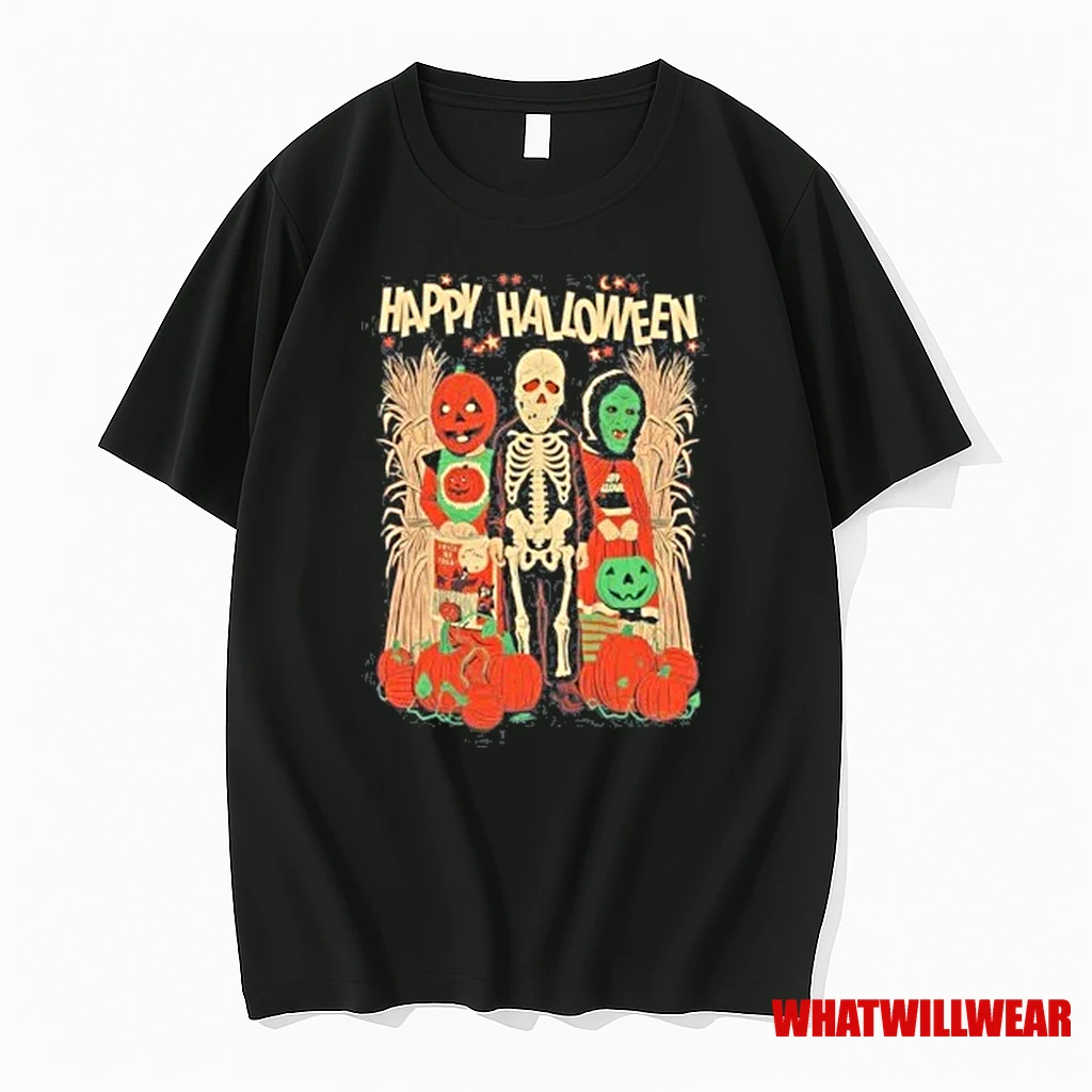 Skeleton Fright Rags Happy Halloween 2025 Shirts