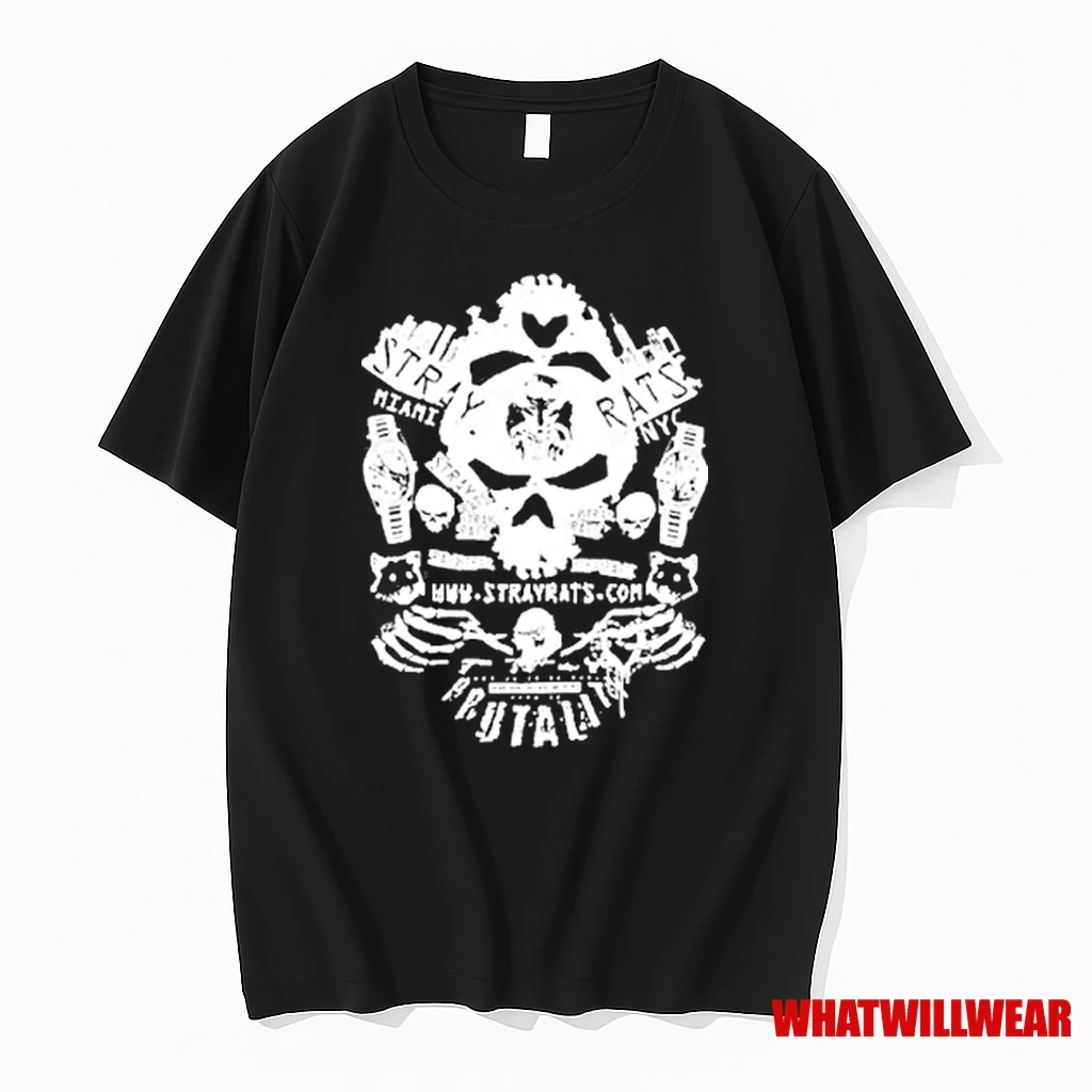 Skeleton Stray Rats Brutality Miami Nyc 2025 Shirts