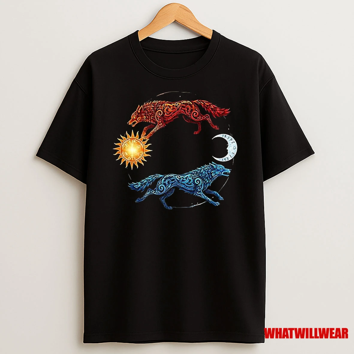 Skoll And Hati Ragnarok Norse Mythology Shirts