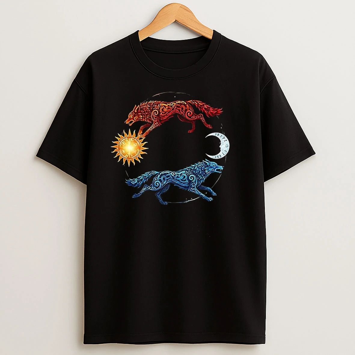 Skoll And Hati Ragnarok Norse Mythology T Shirts