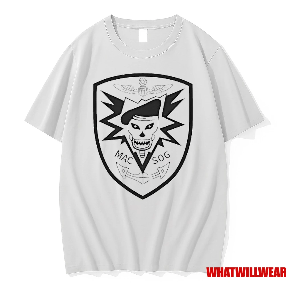 Skull Macv Sog Logo Shirts