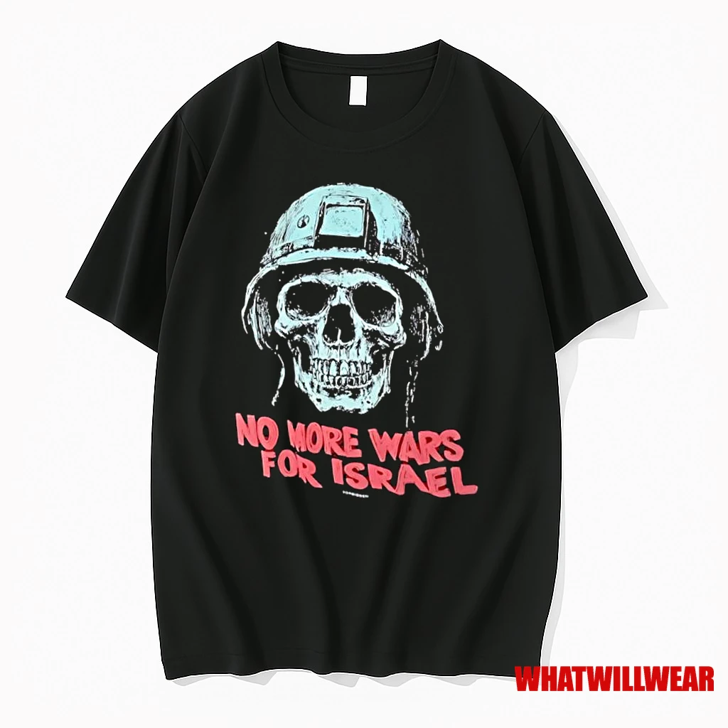 Skull Military Helmet No More Wars For Israel Shirts