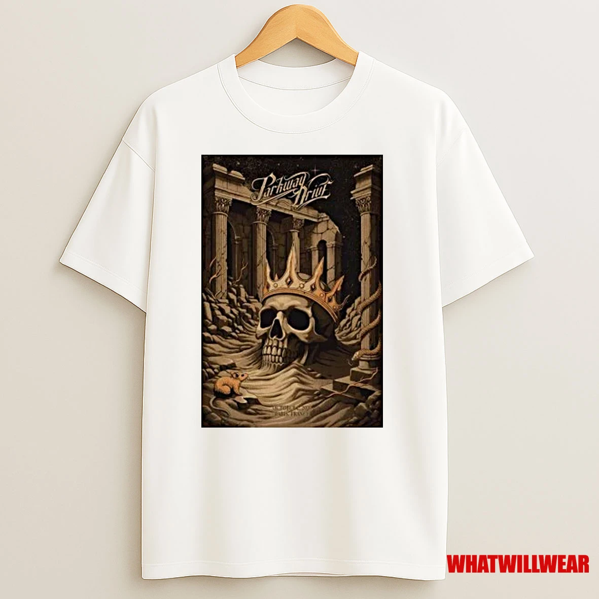 Skull Parkway Drive Oct 2 2025 Paris France Shirts