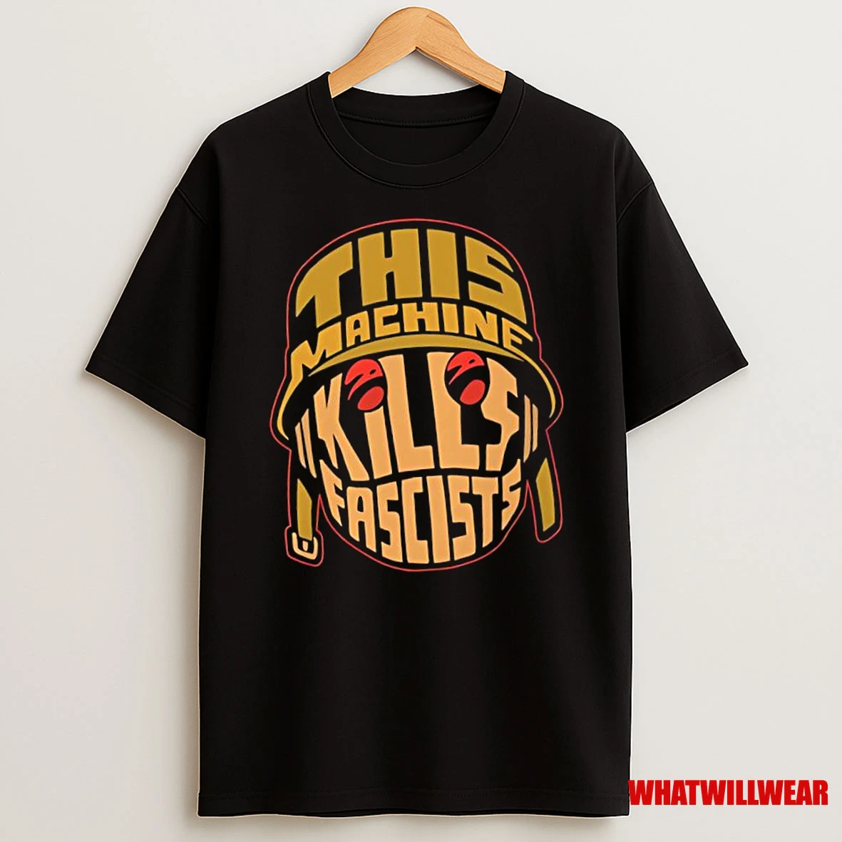 Skull Helmet This Machine Kills Fascists Shirts