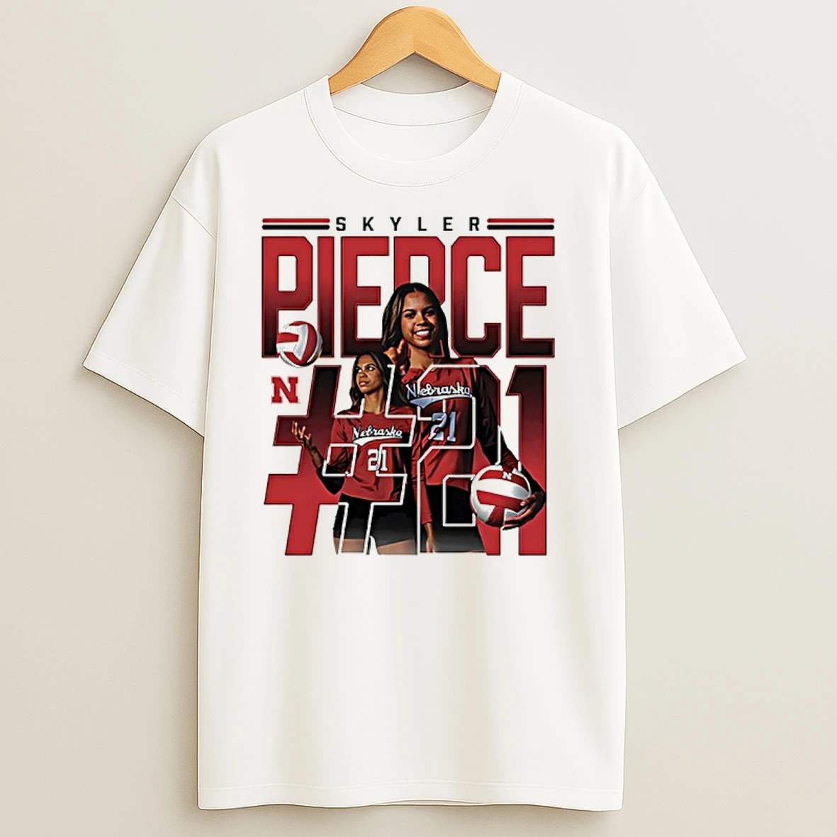 Skyler Pierce 21 Nebraska Womens Volleyball Graphic T Shirts