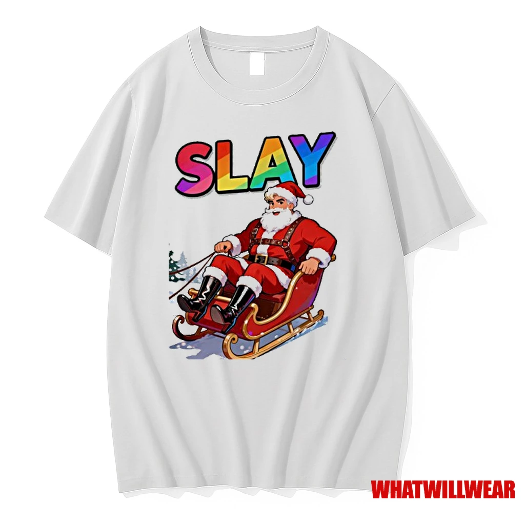 Slay Santa Xmas Holiday Christmas Pride Rainbow Shirts