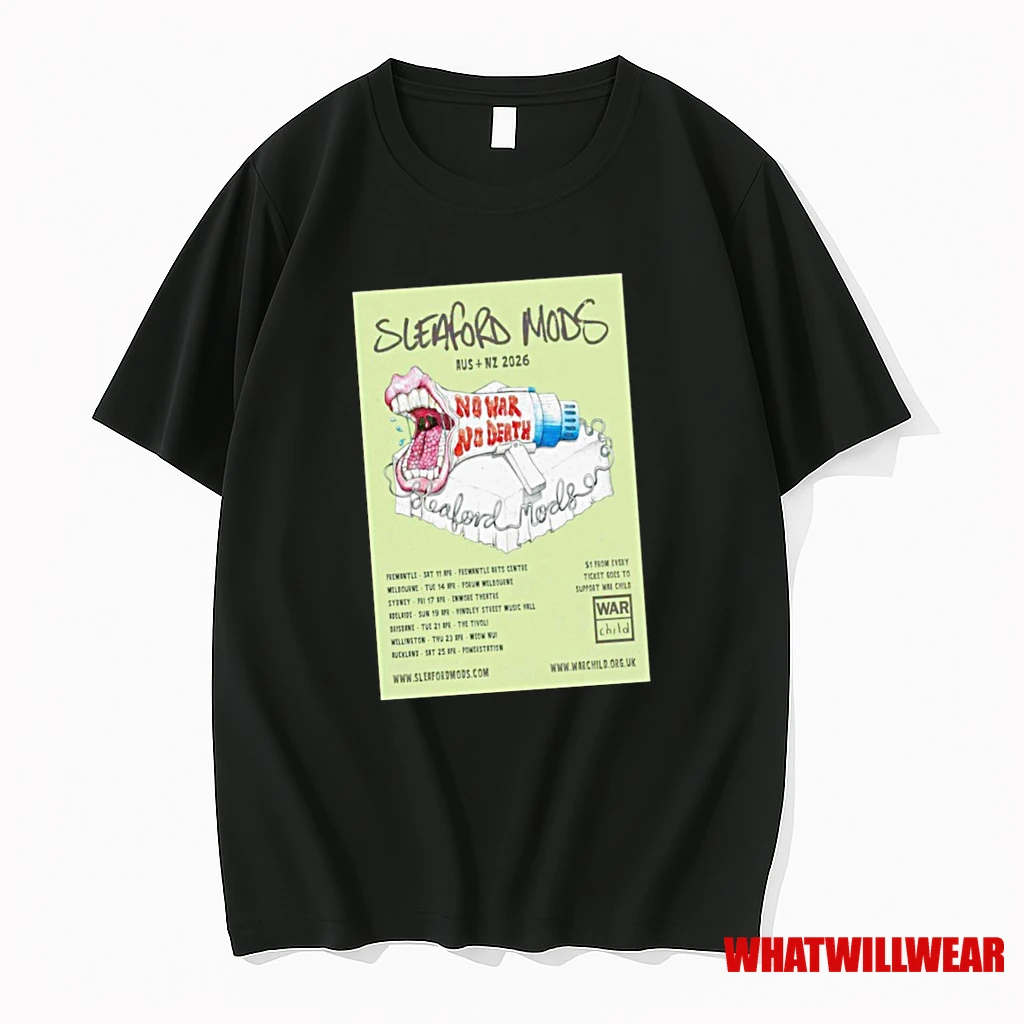 Sleaford Mods Australia And New Zealand 2026 Shirts
