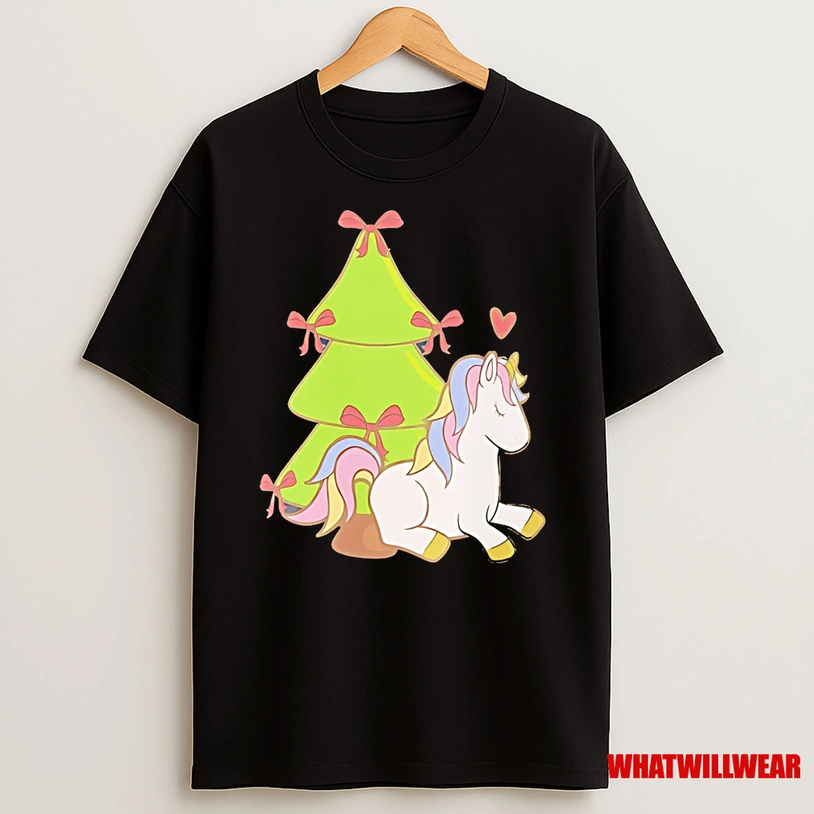 Sleeping Unicorn Christmas Tree Magic Shirts