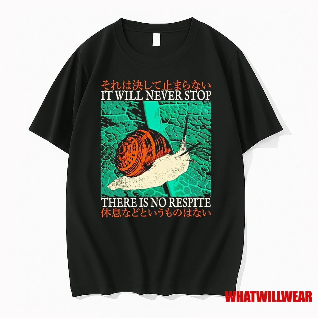 Snail It Will Never Stop There Is No Respite Shirts