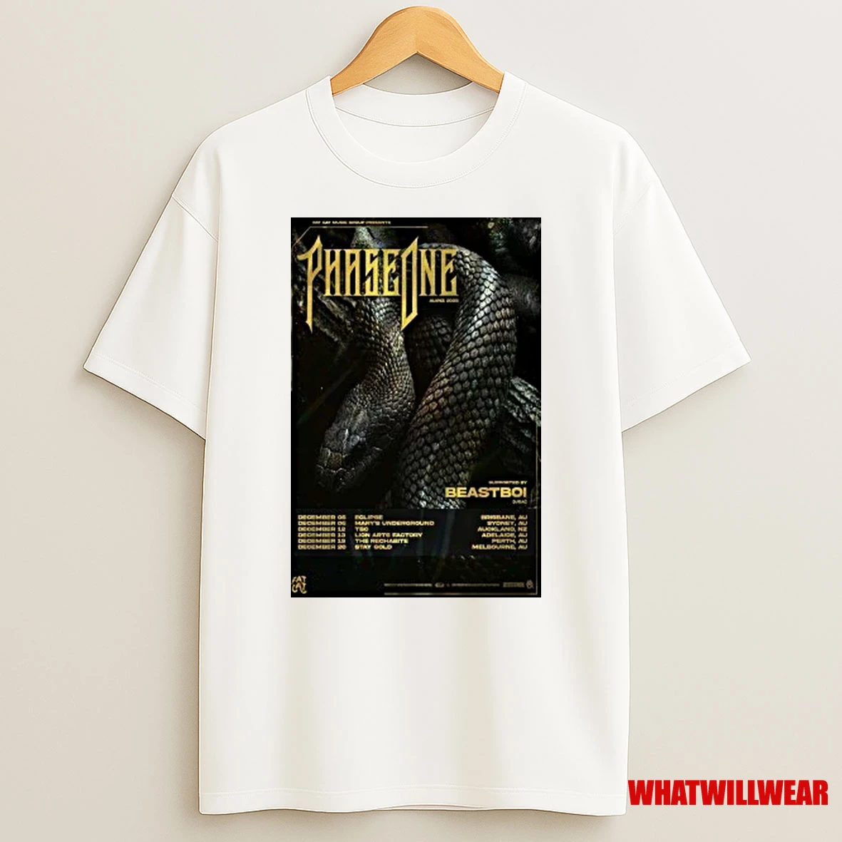 Snake December 2025 Au Nz 2025 Phaseone Shirts