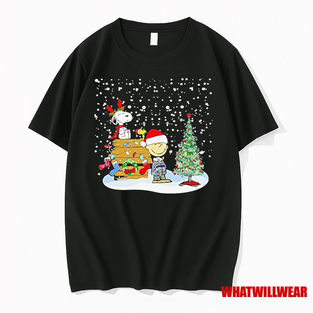 Snoopy And Brow Tree Christmas Shirts
