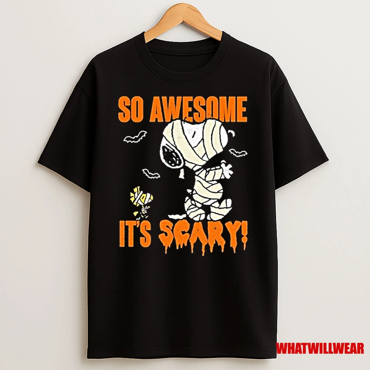 Snoopy And Woodstock The Peanuts So Awesome Its Scary Halloween Shirts