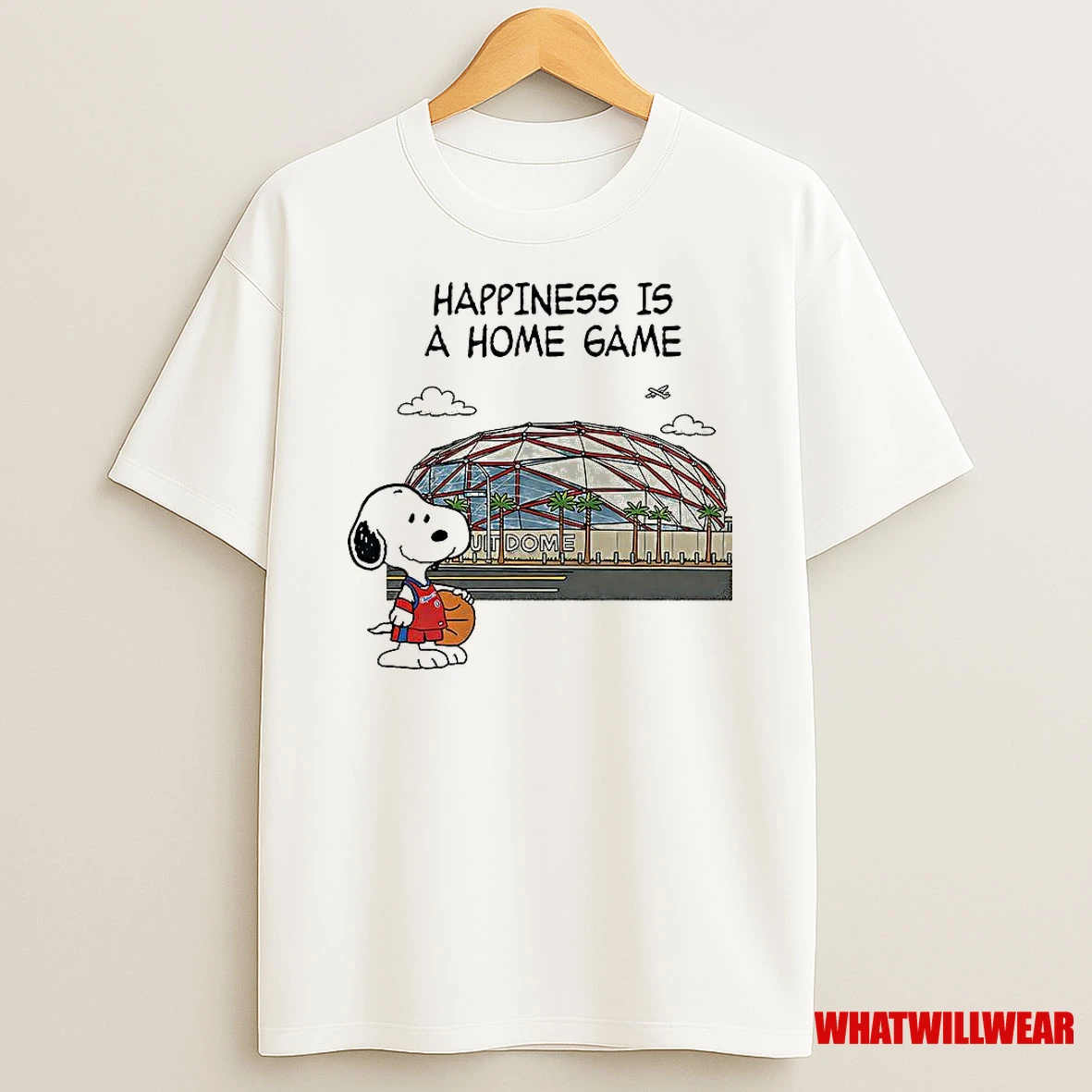 Snoopy Peanuts Happiness Is A Home Game Shirts
