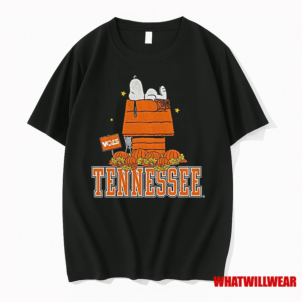 Snoopy Tennessee Volunteers Pumpkin Halloween 2025 Shirts